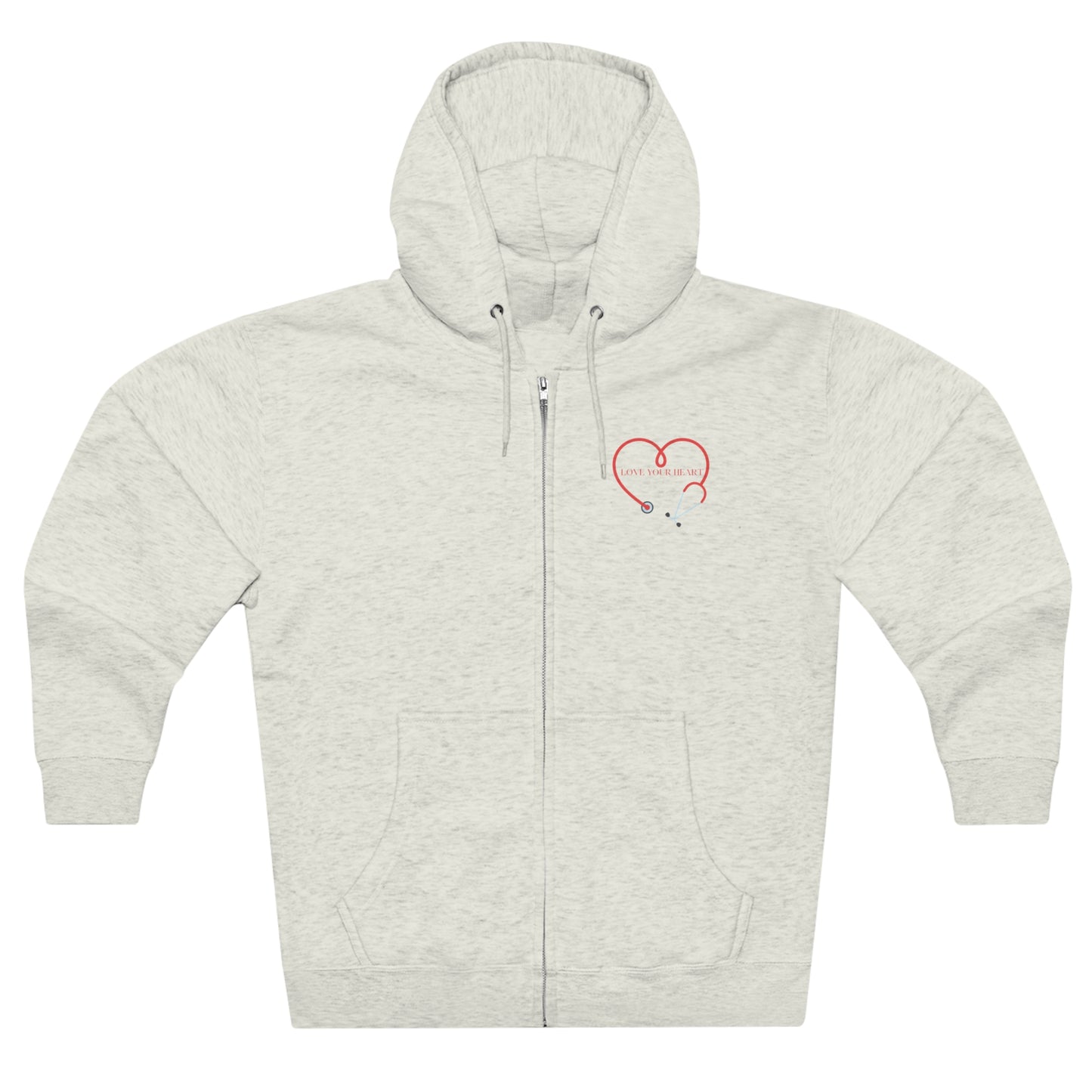 Love Your Heart Unisex Zip Hoodie