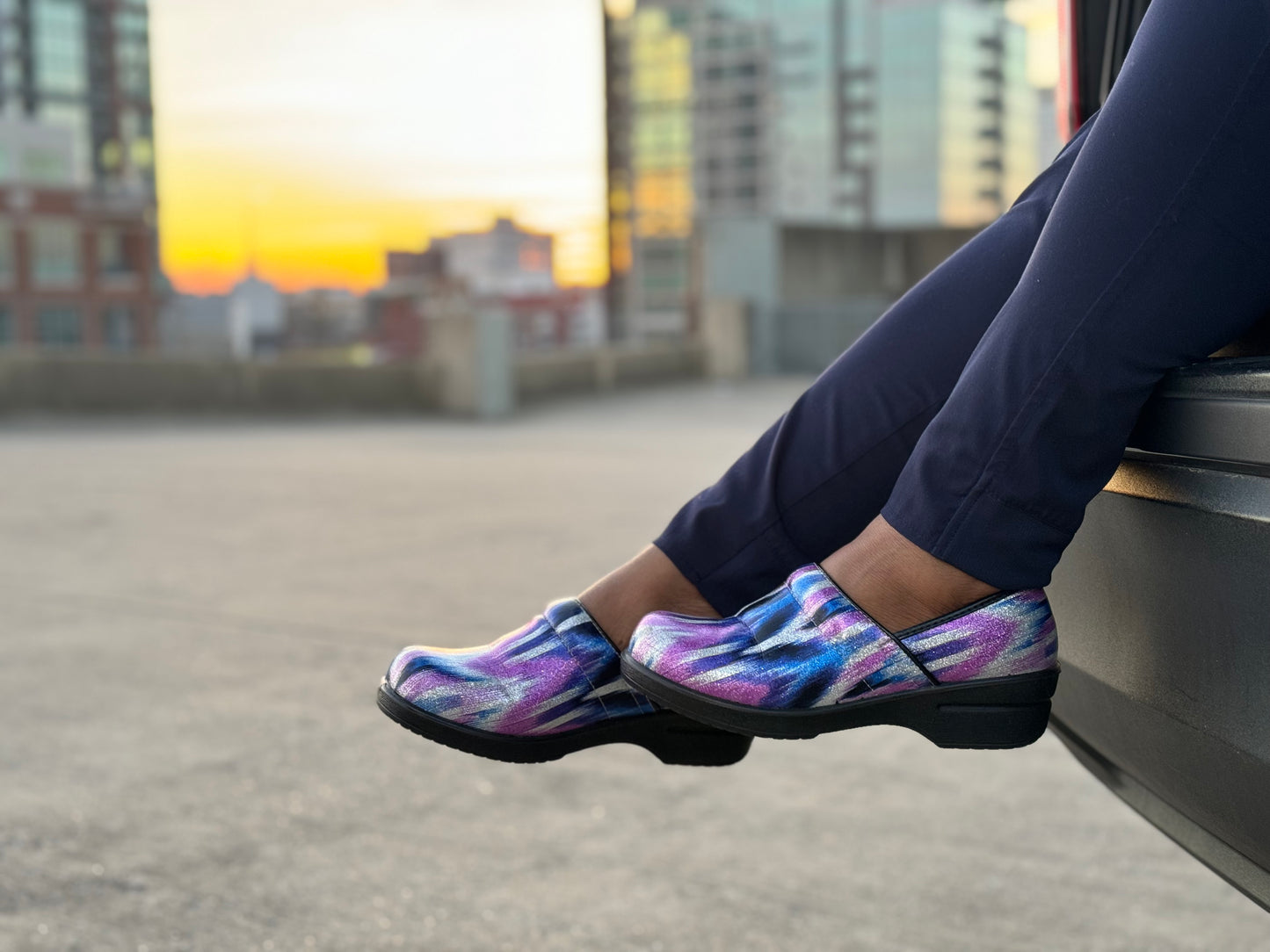 Shoes-Purple Aztec Nursing