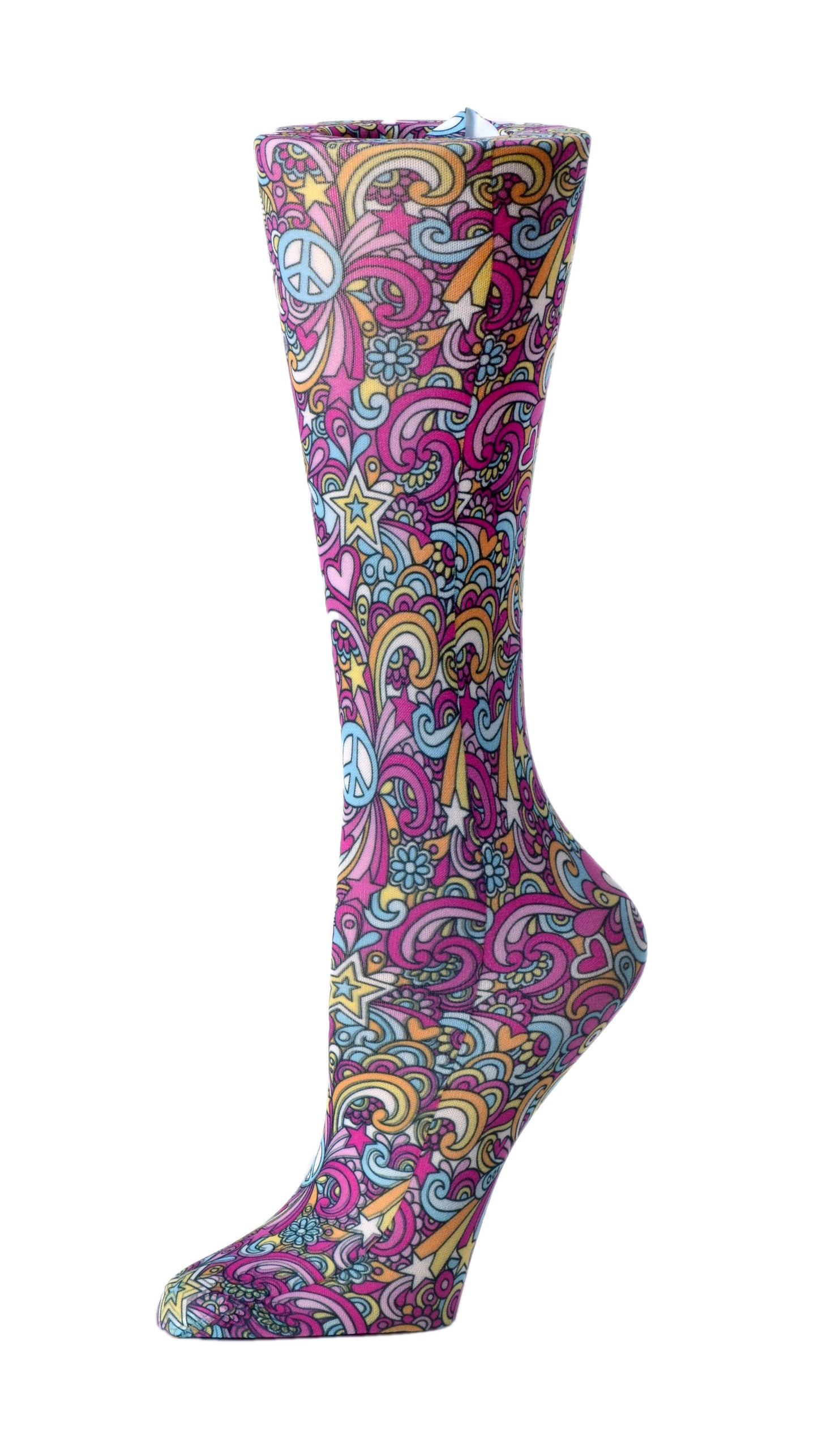 Compression Socks - 60's peace design