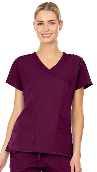 Natural Uniform Stretch Scrub Top