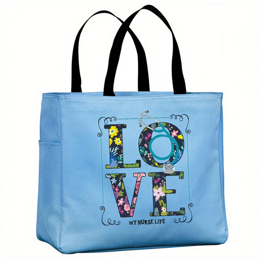 Tote Bag- Love Navy Tote Bag