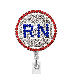 RN Rhinestones ID Badge Reel