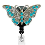 Blue Butterfly ID Badge Reel
