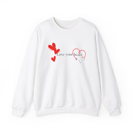 Love your heart Unisex Heavy Blend™ Crewneck Sweatshirt