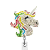 Sassy Badge- Rainbow Unicorn ID Badge Reel