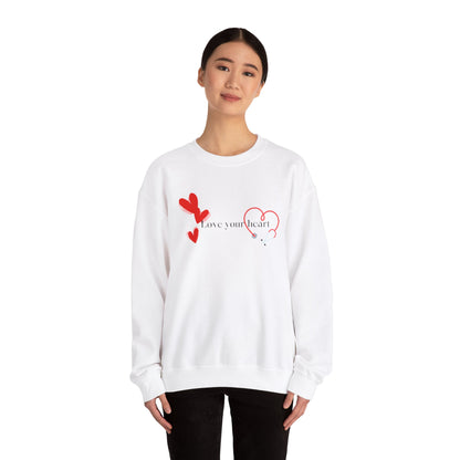 Love your heart Unisex Heavy Blend™ Crewneck Sweatshirt