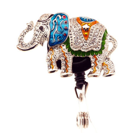 Sassy Badge- Retractable Badge Reel Alluring Elephant