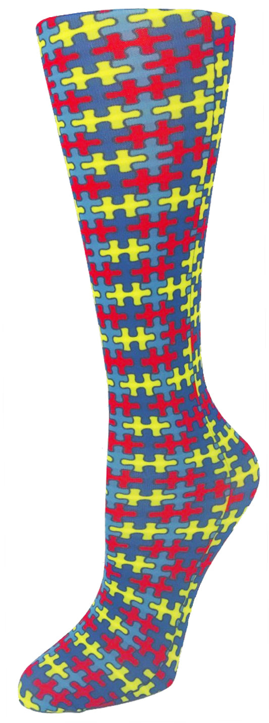 Compression Socks- Autism Awareness Puzzle