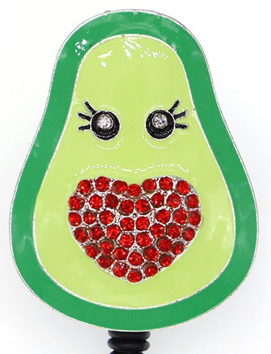 Dazzle Badge- Badge Reel Avocado Heart