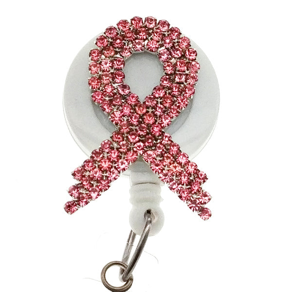 Sassy Badge- Retractable Badge Reel- Breast Cancer Awareness