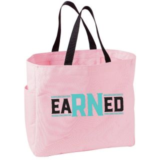 Tote Bag- EaRNed Tote Bag Pink
